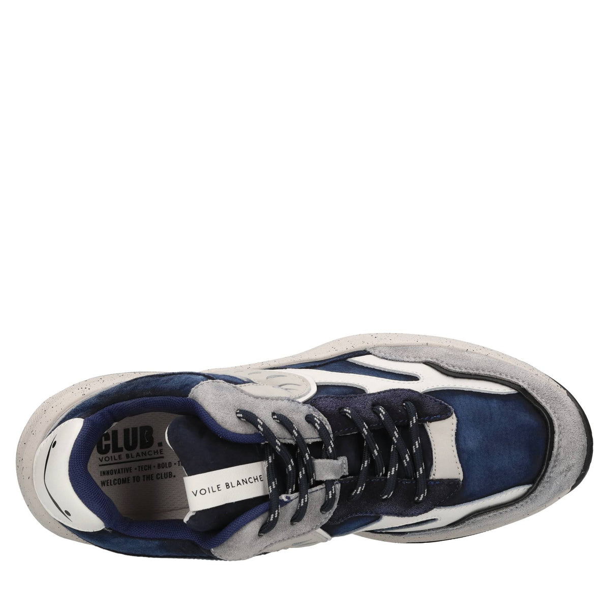 Sneakers in camoscio e tessuto 