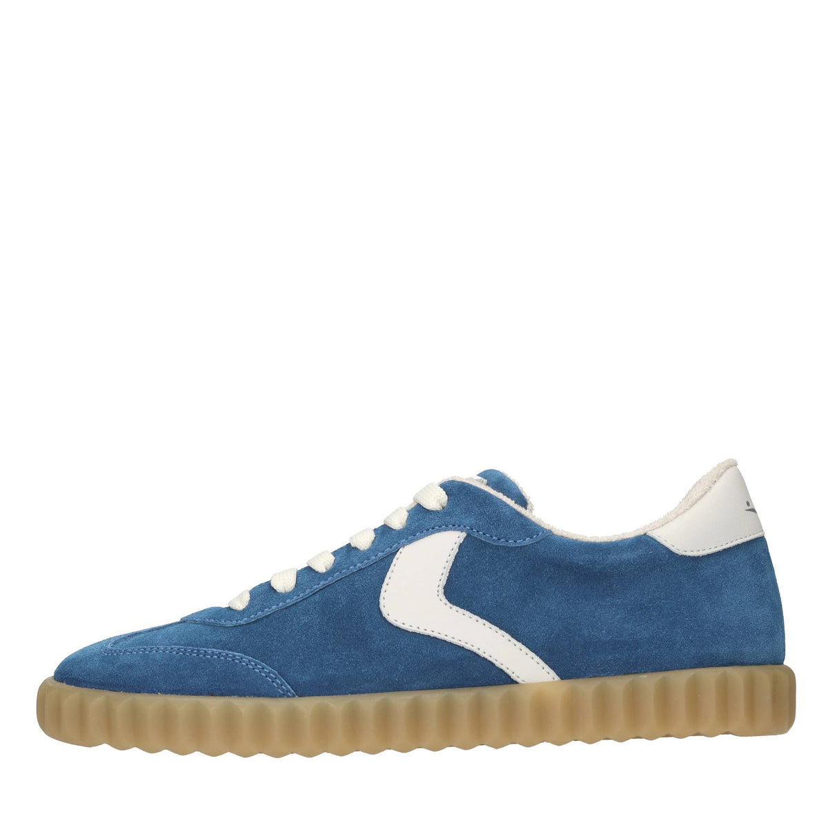 Sneakers in camoscio e pelle 