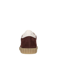 Sneakers in camoscio e pelle 