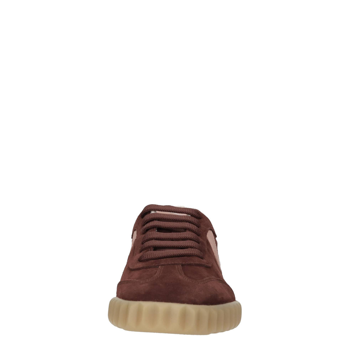 Sneakers in camoscio e pelle 