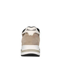 Sneakers in camoscio pelle e cavallino 