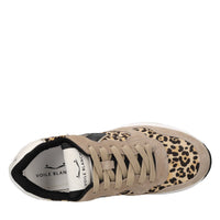 Sneakers in camoscio pelle e cavallino 