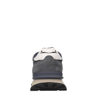 Sneakers in camoscio e tessuto 