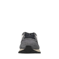 Sneakers in camoscio e tessuto 