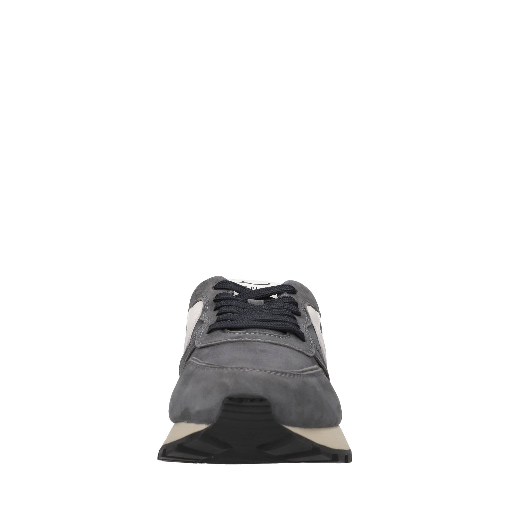 Sneakers in camoscio e tessuto 