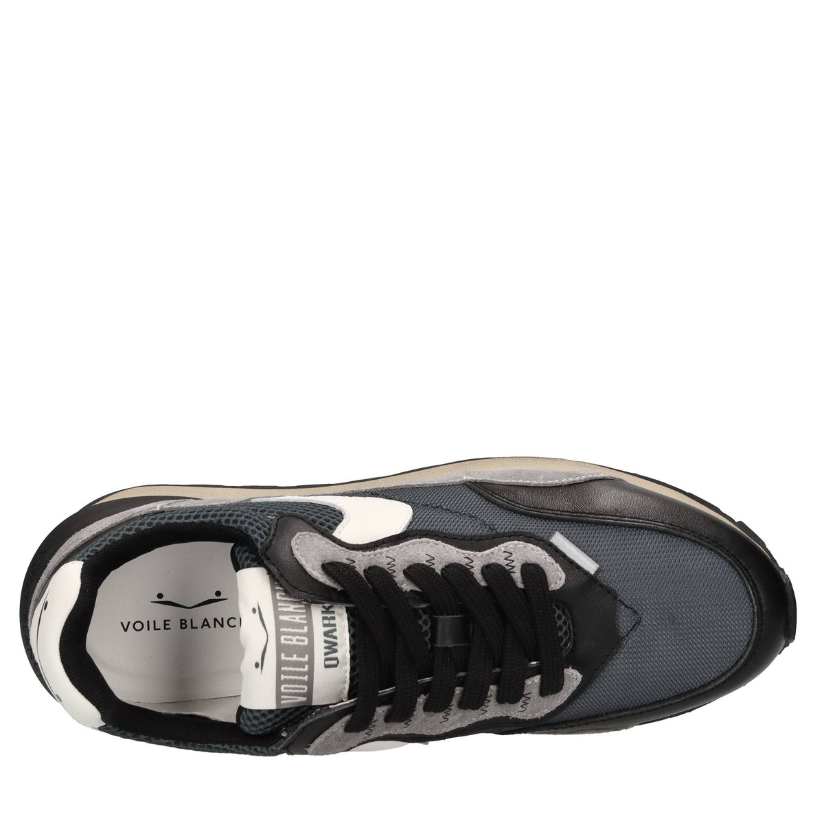 Sneakers in camoscio e tessuto 