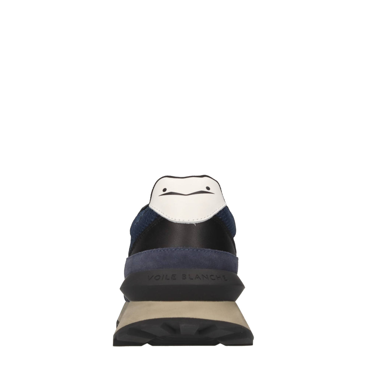 Sneakers in pelle, camoscio e tessuto 