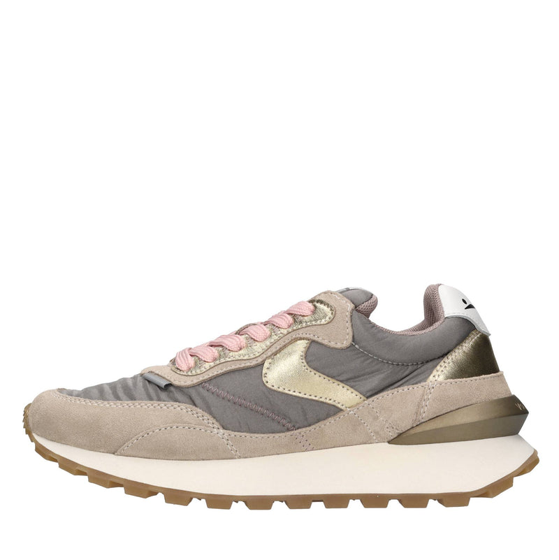 Sneakers in camoscio pelle e tessuto 