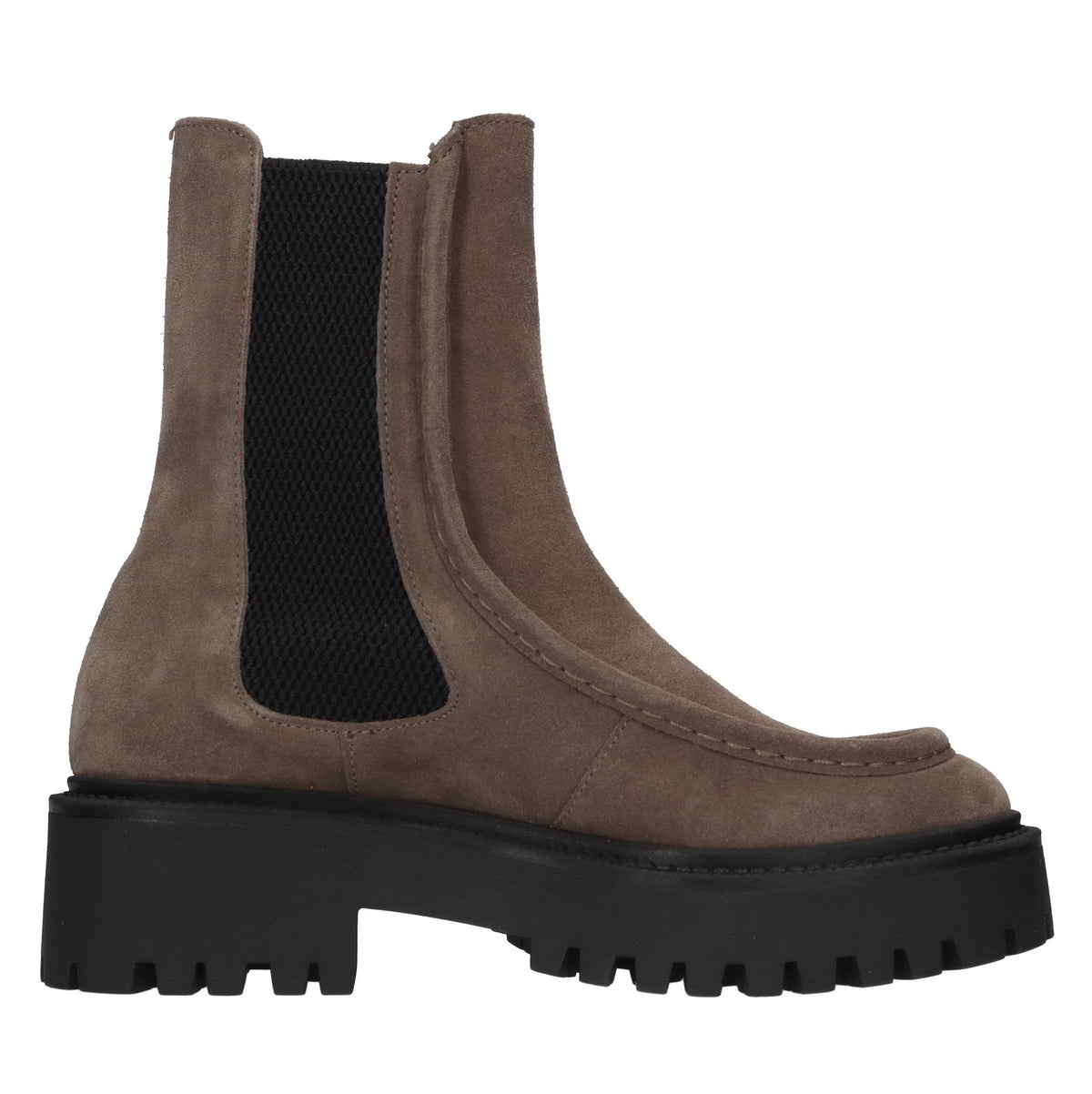 Stivaletti beatles in camoscio e tessuto elasticizzato 