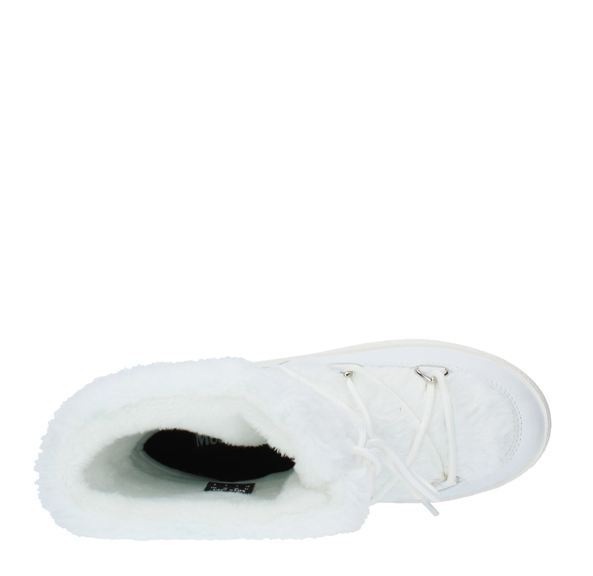 Stivaletti da neve modello LTRACK FAUX FUR MOON BOOT in ecopelliccia e nylon tecnico idrorepellente 