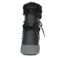 Stivaletti da neve modello LTRACK FAUX FUR MOON BOOT in ecopelliccia e nylon tecnico idrorepellente 