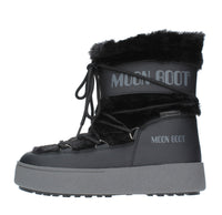 Stivaletti da neve modello LTRACK FAUX FUR MOON BOOT in ecopelliccia e nylon tecnico idrorepellente 