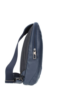 Zaino monospalla PIQUADRO modello CA5106AO in pelle. 