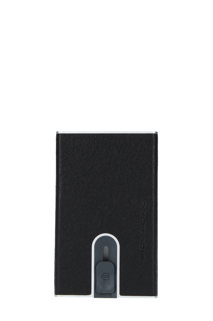 Porta carte di credito PIQUADRO codice prodotto PP4825B3R in pelle e metallo 