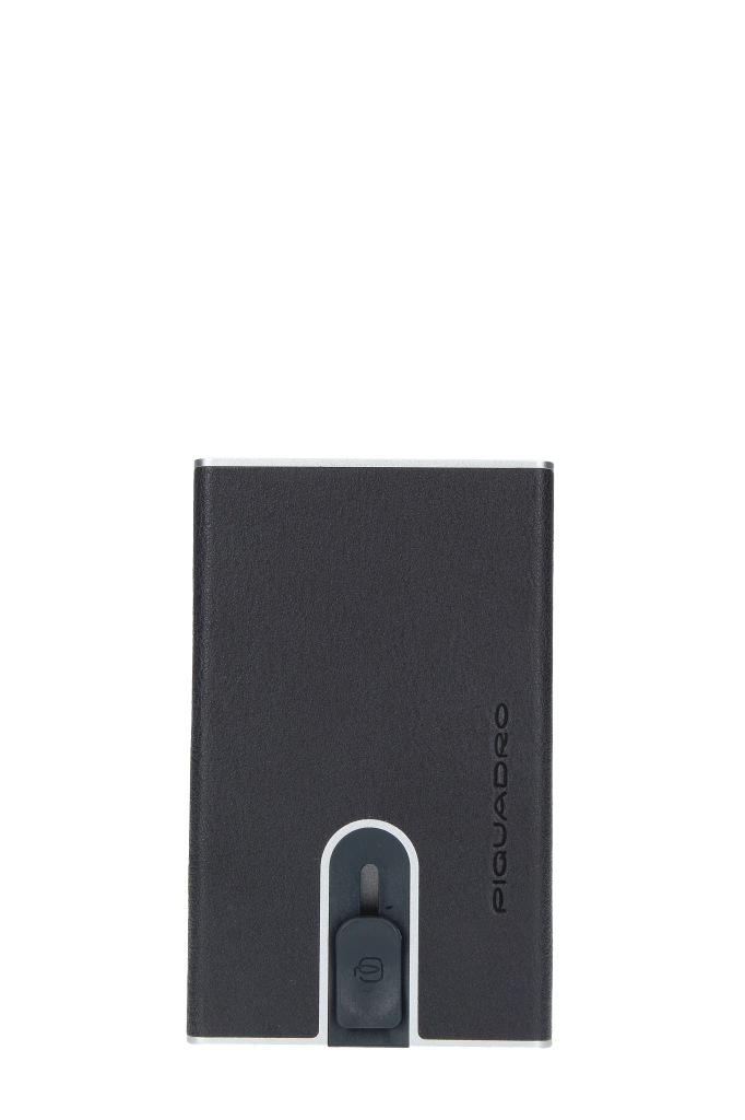 Porta carte di credito PIQUADRO codice prodotto PP4825B3R in pelle e metallo 