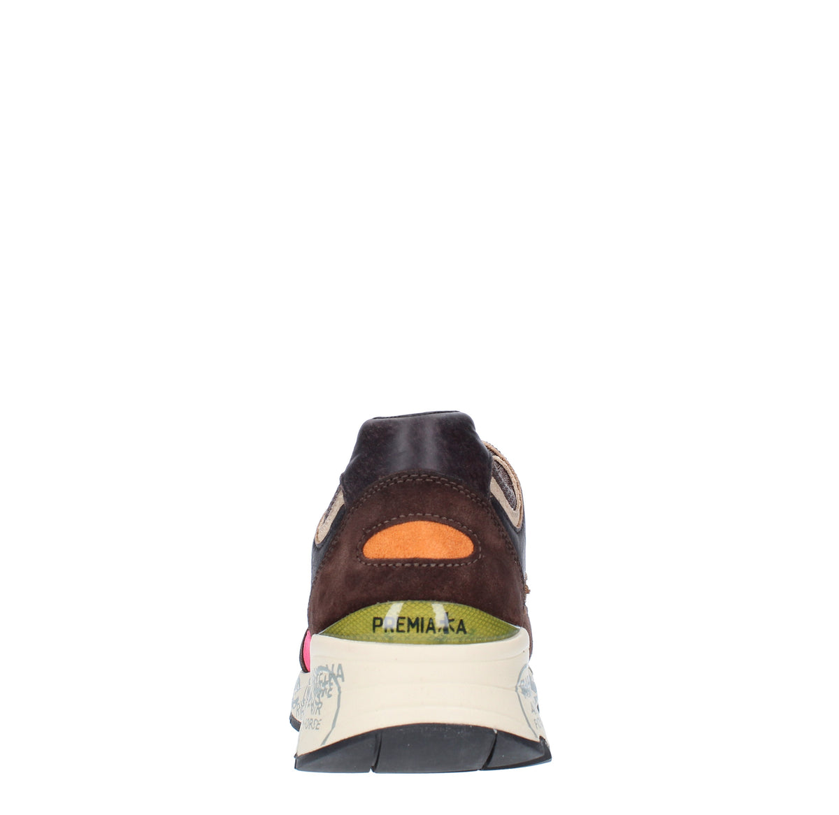 Sneakers in camoscio pelle e tessuto 
