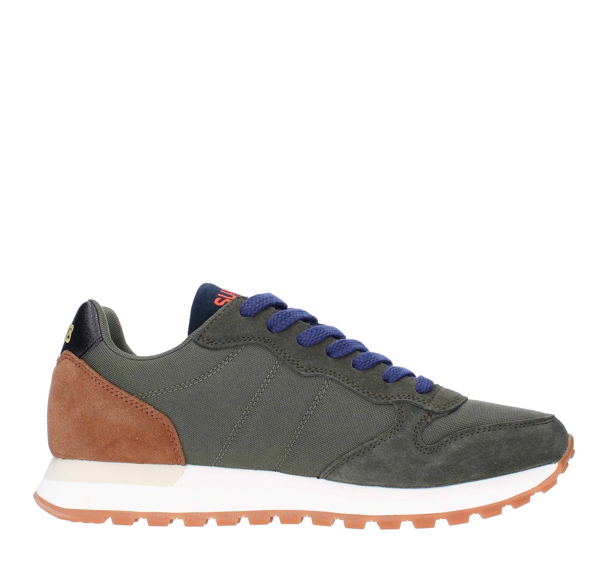 Sneakers modello Z43117 SUN68 in pelle scamosciata, tessuto traspirante e velluto 