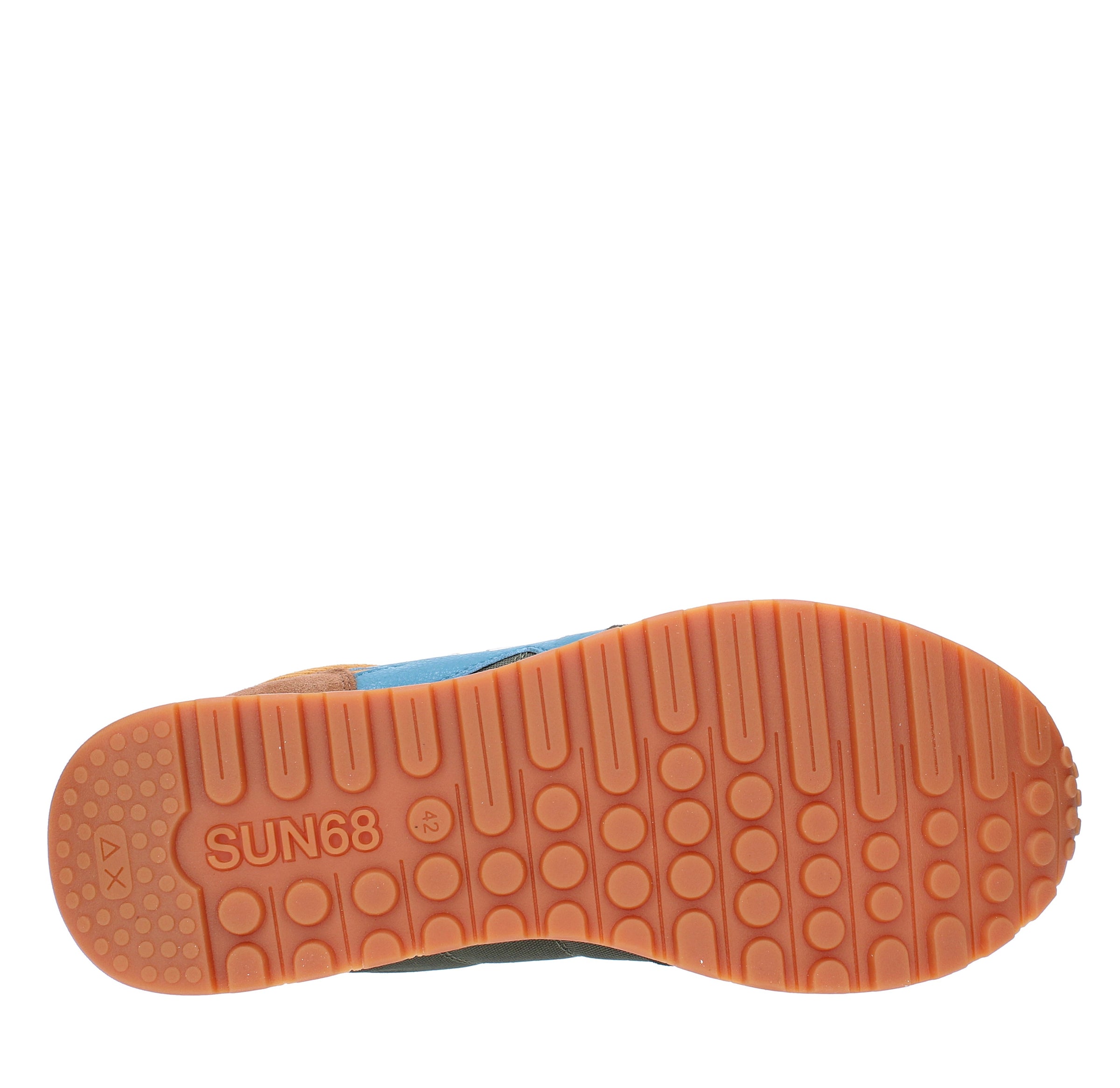 Sneakers modello Z43117 SUN68 in pelle scamosciata, tessuto traspirante e velluto 