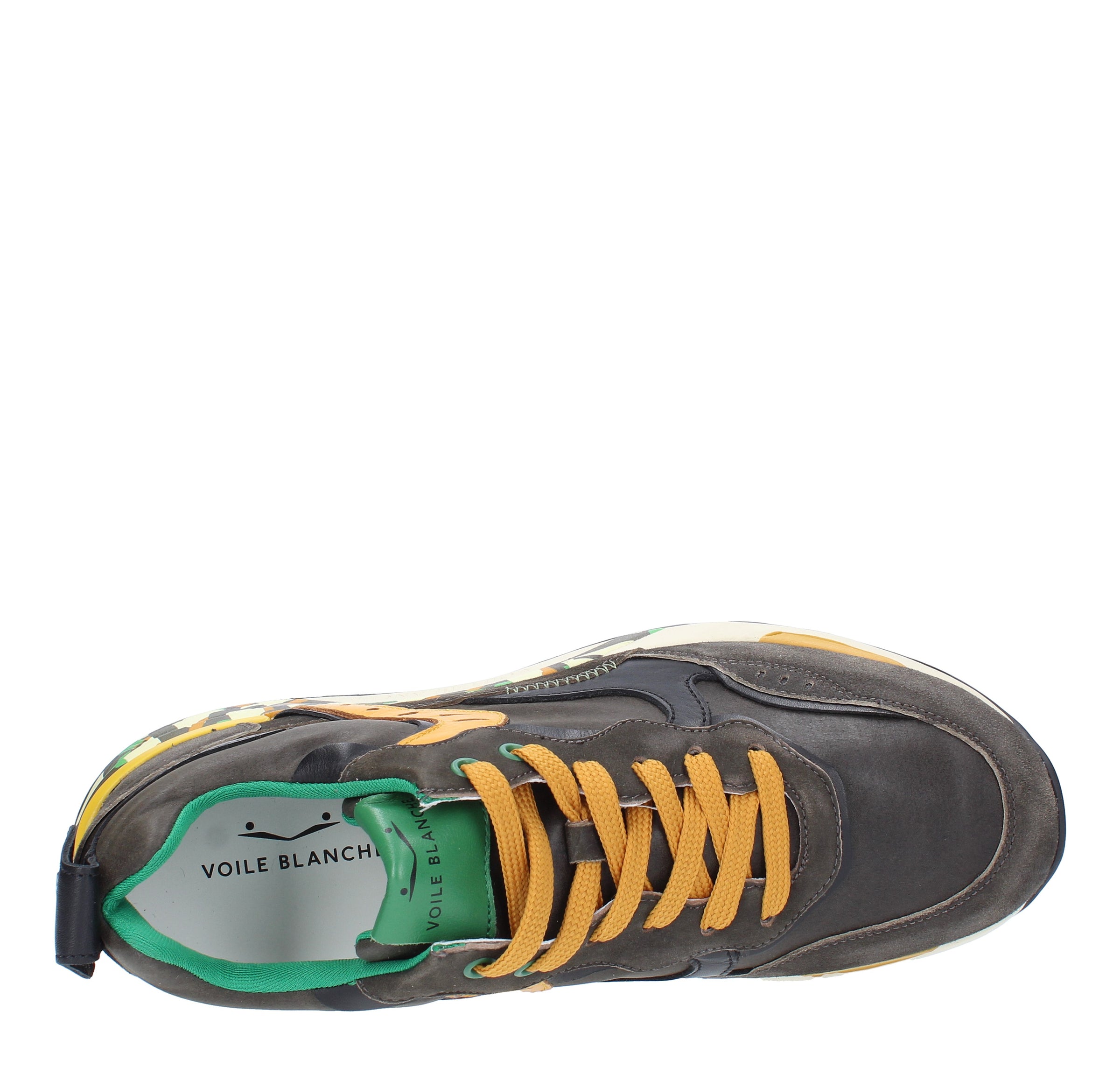 Sneakers VOILE BLANCHE modello BHOLT in pelle e tessuto 