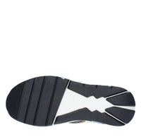 Sneakers in camoscio pelle e tessuto 