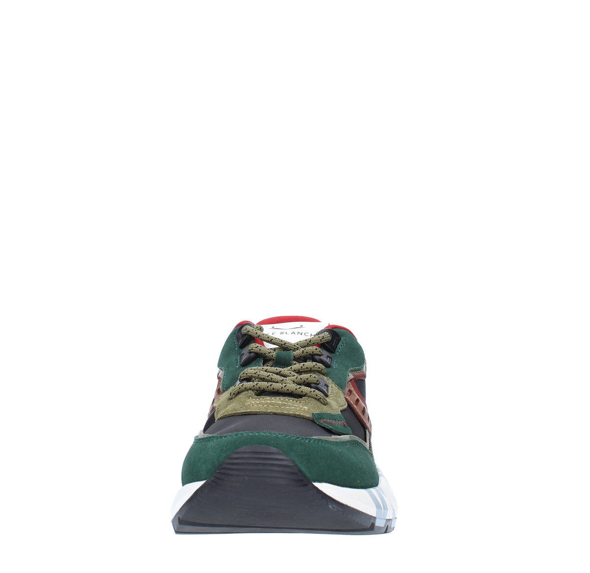 Sneakers in camoscio pelle e tessuto 