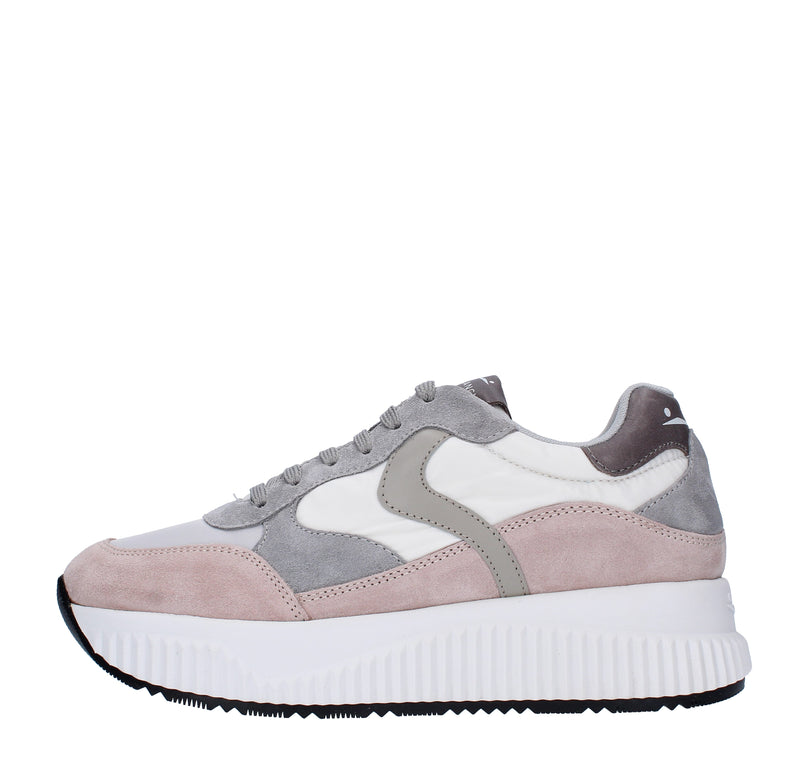 Sneakers VOILE BLANCHE modello JINNIE in pelle, camoscio e nylon 