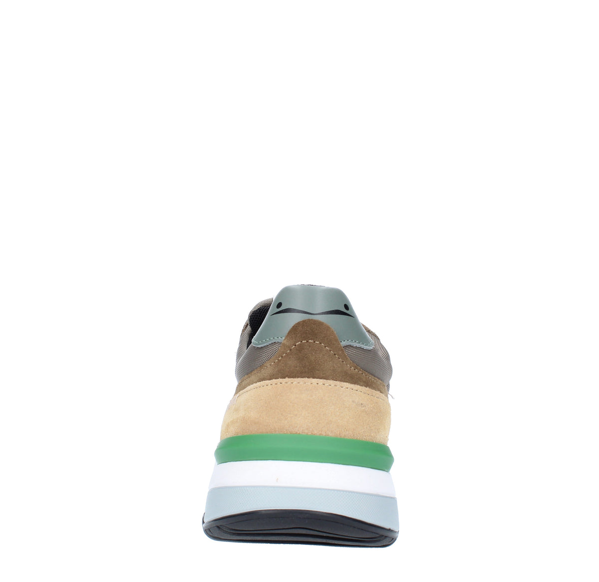 Sneakers VOILE BLANCHE modello KHILIAN in pelle, camoscio e tessuto 