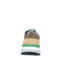 Sneakers VOILE BLANCHE modello KHILIAN in pelle, camoscio e tessuto 