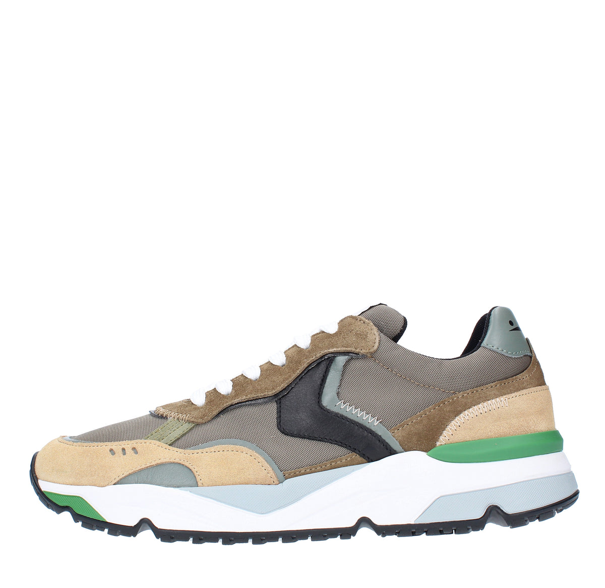 Sneakers VOILE BLANCHE modello KHILIAN in pelle, camoscio e tessuto 
