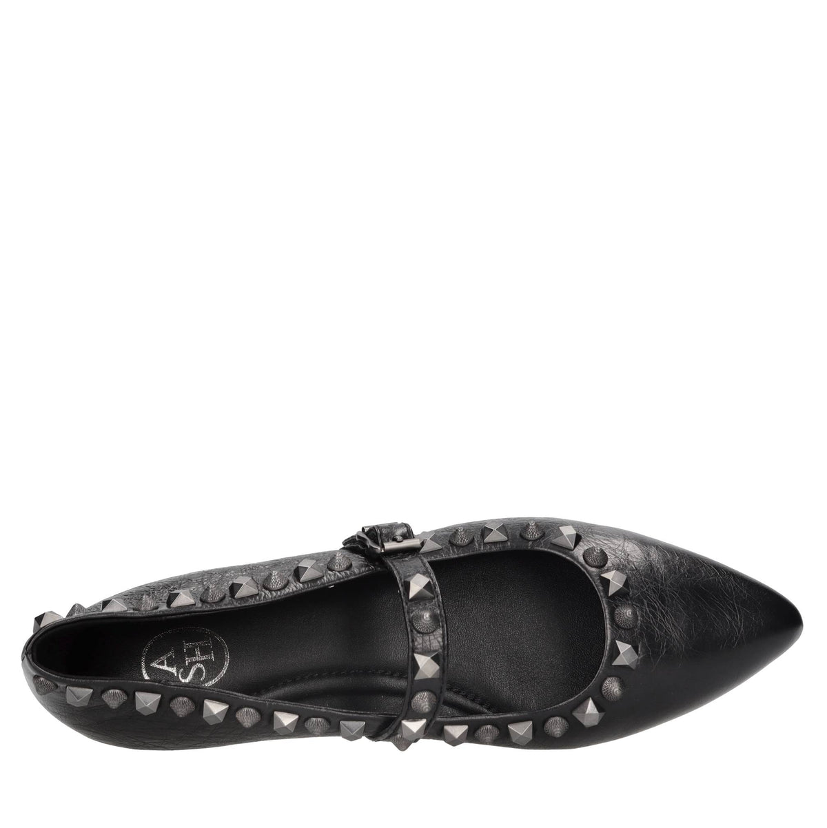 Ballerine modello Beatnik in pelle e borchie 