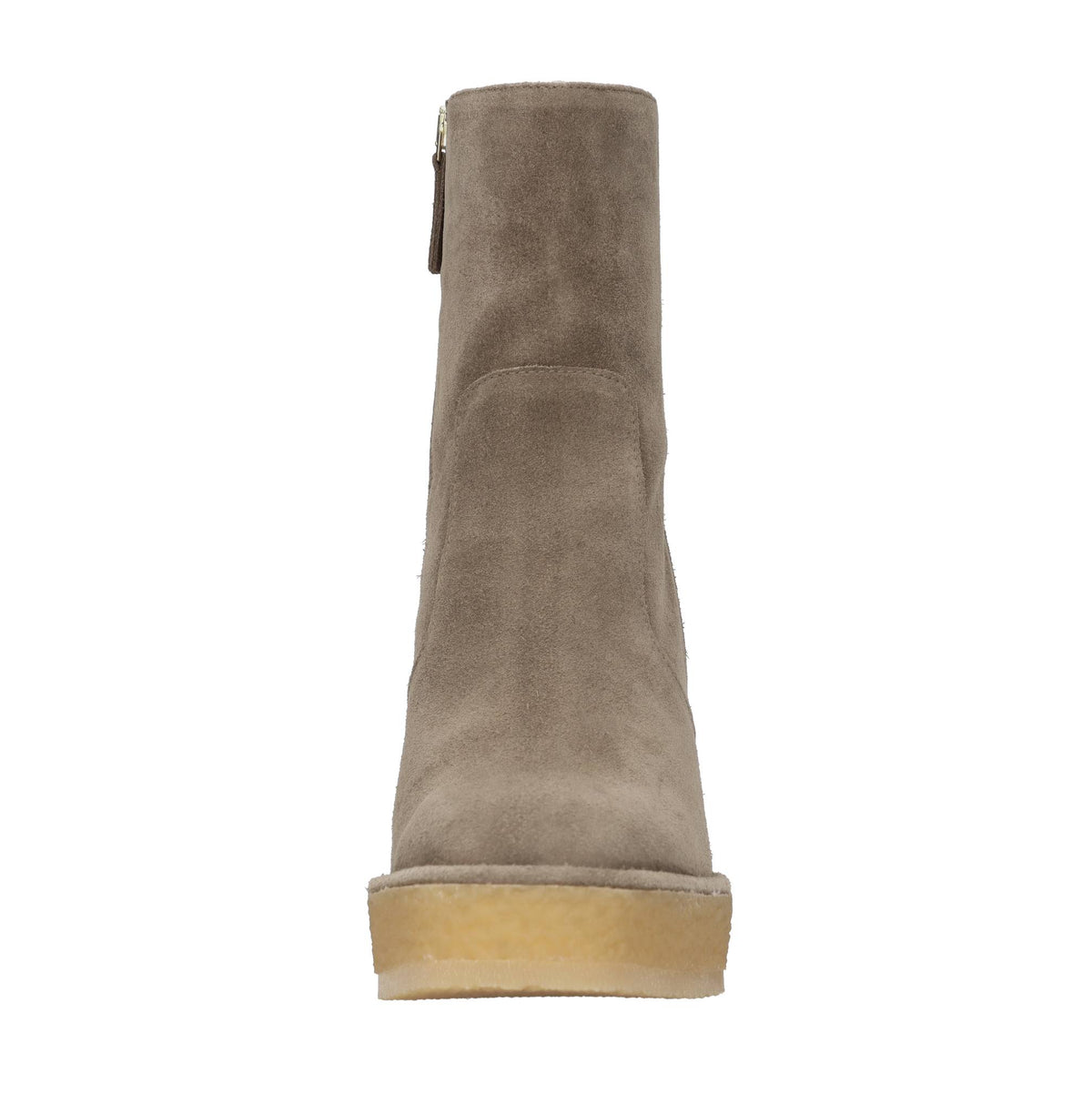 Stivaletti con zeppa modello BRELIA in camoscio 