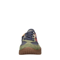 Sneakers in camoscio e tessuto 