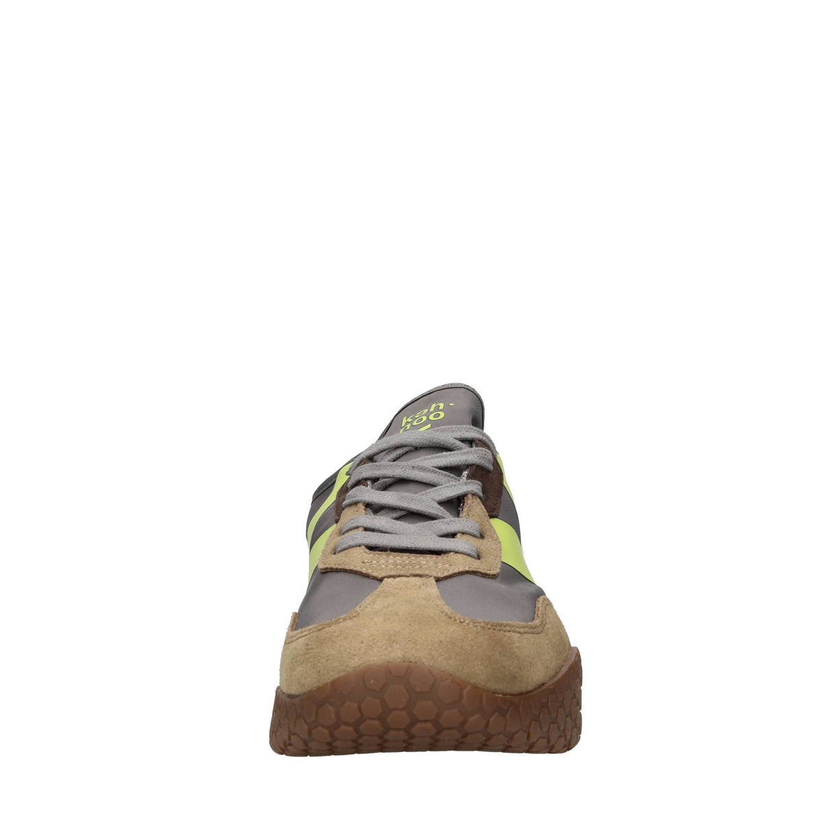 Sneakers in camoscio e tessuto 