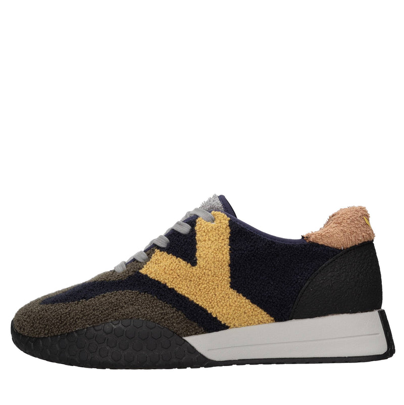 Sneakers vintage in pelliccia floccata 