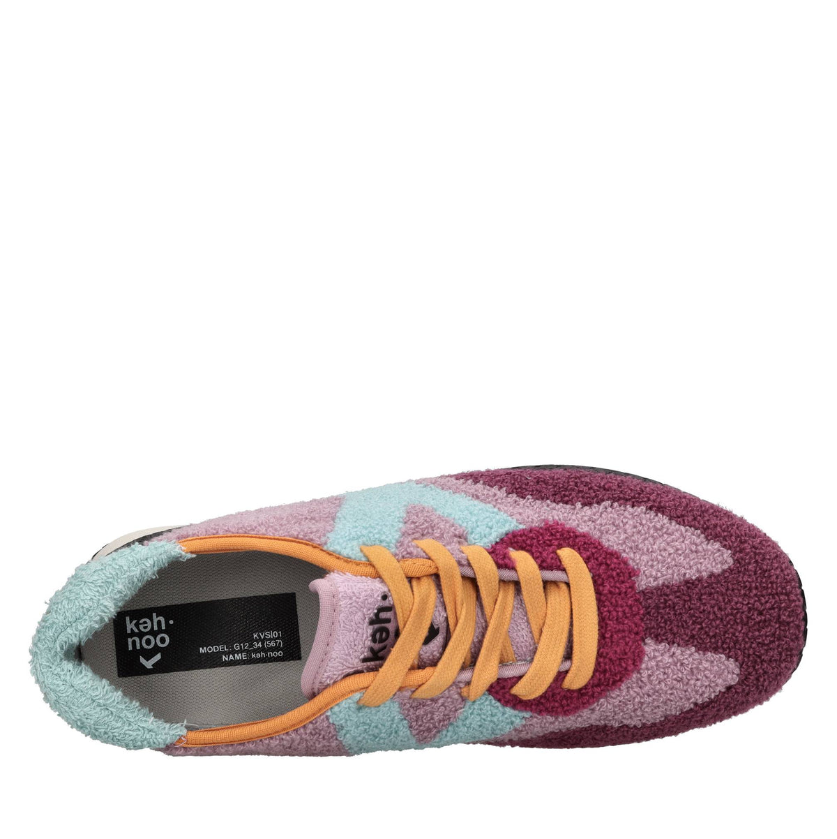 Sneakers vintage in pelliccia floccata 