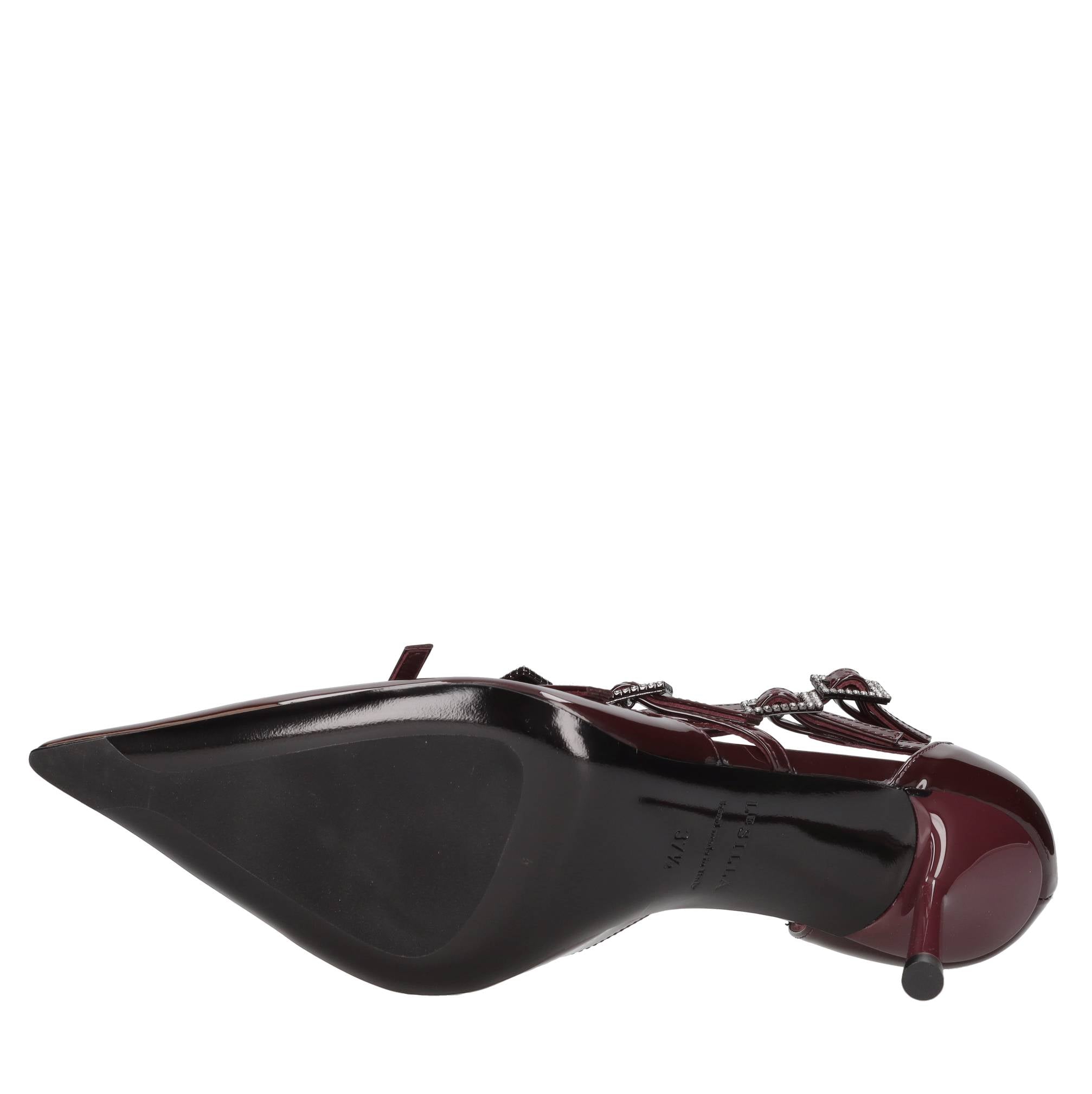 Décolleté Slingback modello SCARLET in pelle verniciata 