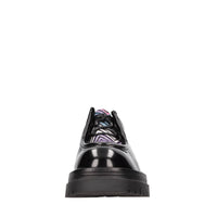 Stringate modello MW49 in pelle e tessuto 