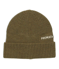 Berretta Premiata realizzata 100% lana merino extrafine a coste e punto links<BR/> 