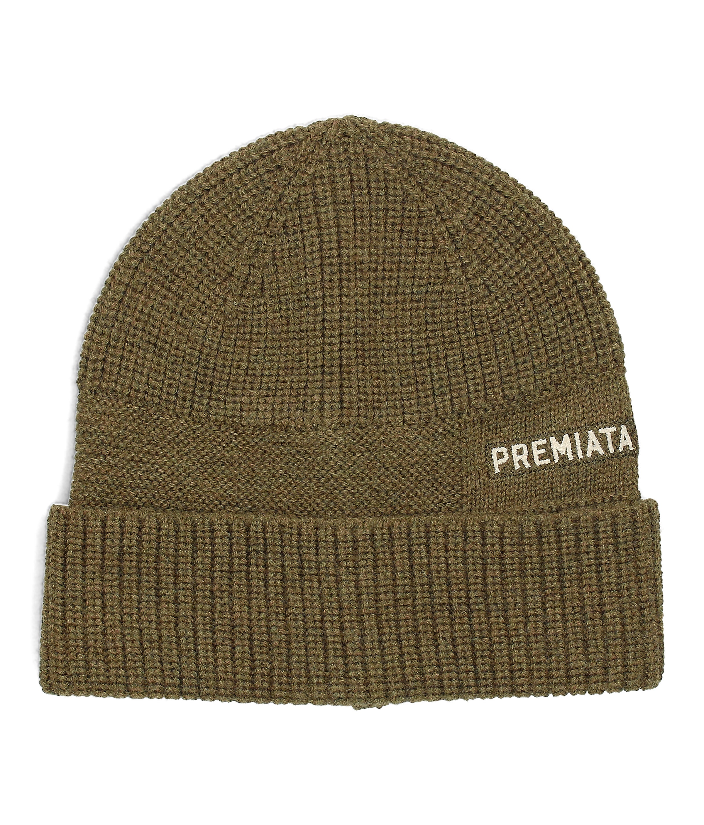 Berretta Premiata realizzata 100% lana merino extrafine a coste e punto links<BR/> 