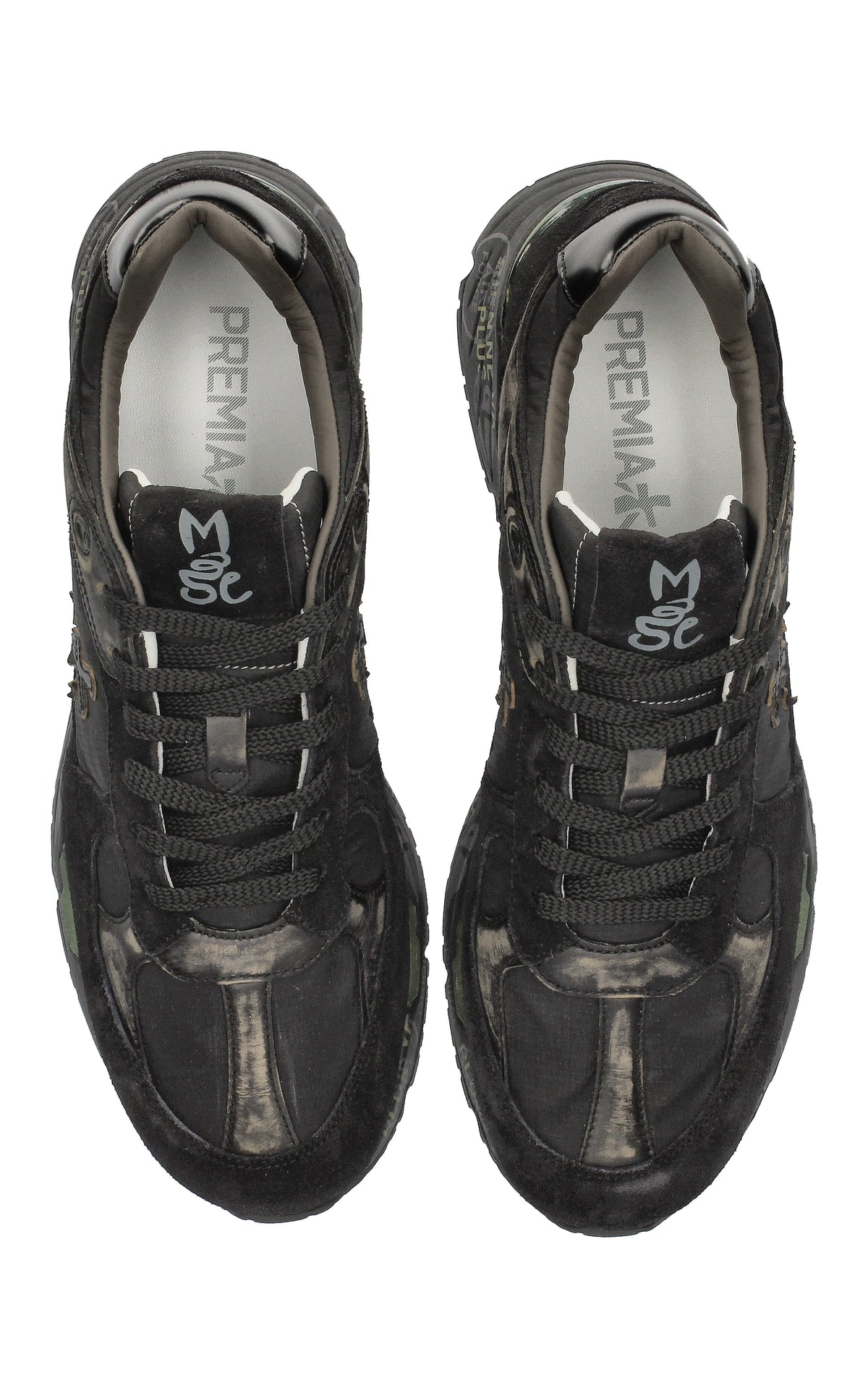 Sneakers multimateriale 