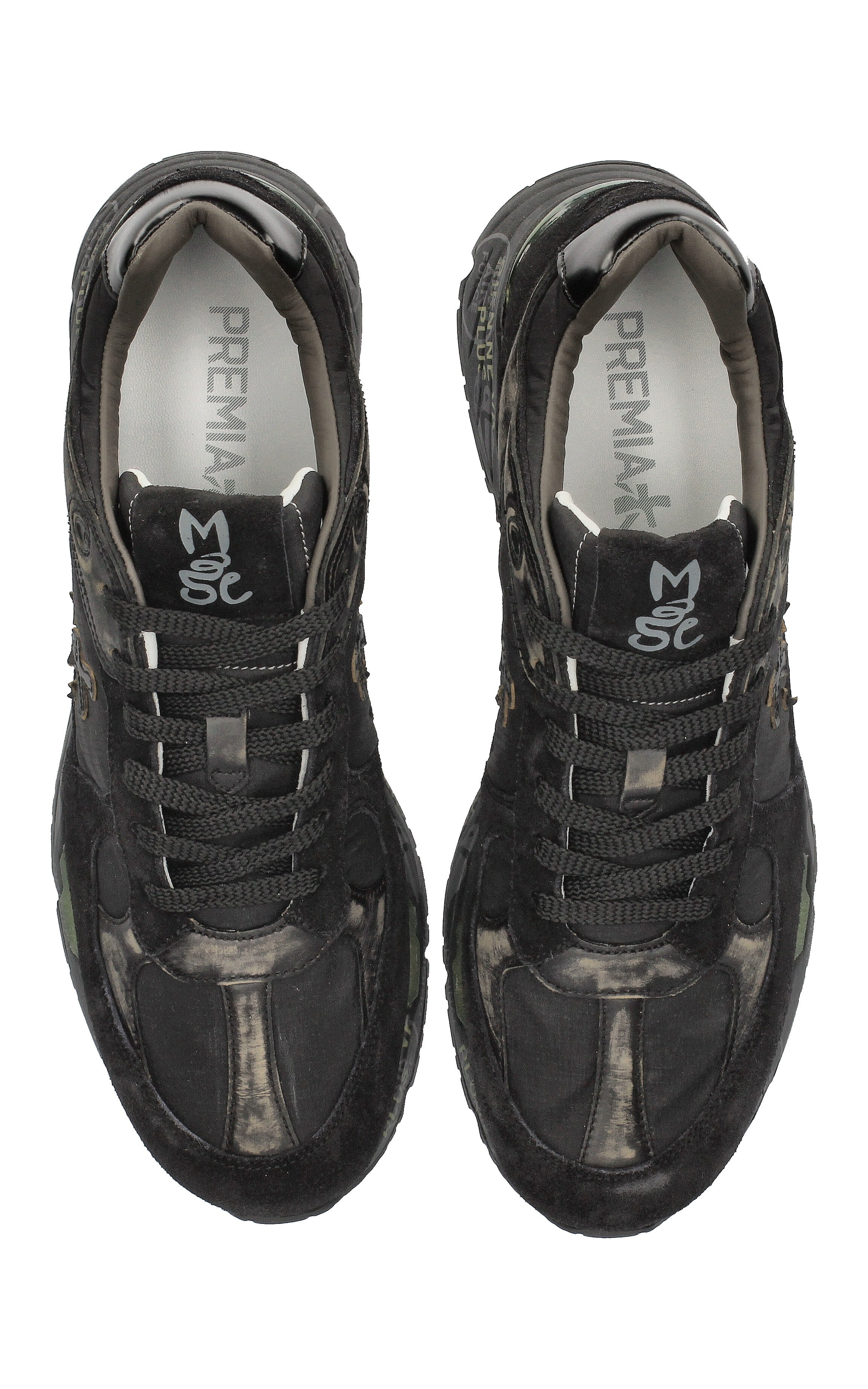 Sneakers multimateriale 