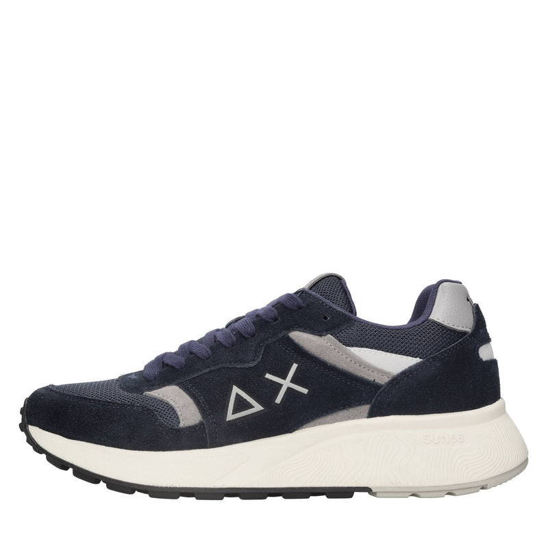 Sneakers modello Z44127 SUN68 in pelle scamosciata e tessuto traspirante 