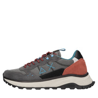 Sneakers modello Z44128 SUN68 in pelle scamosciata e tessuto traspirante 