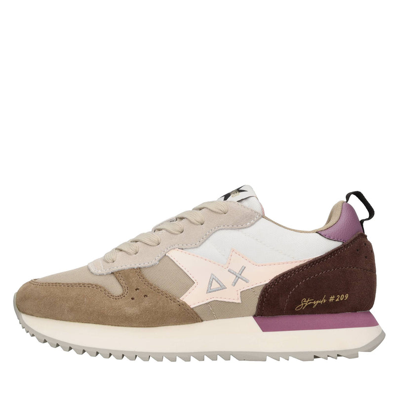 Sneakers modello Z44209 SUN68 in pelle scamosciata e tessuto traspirante 