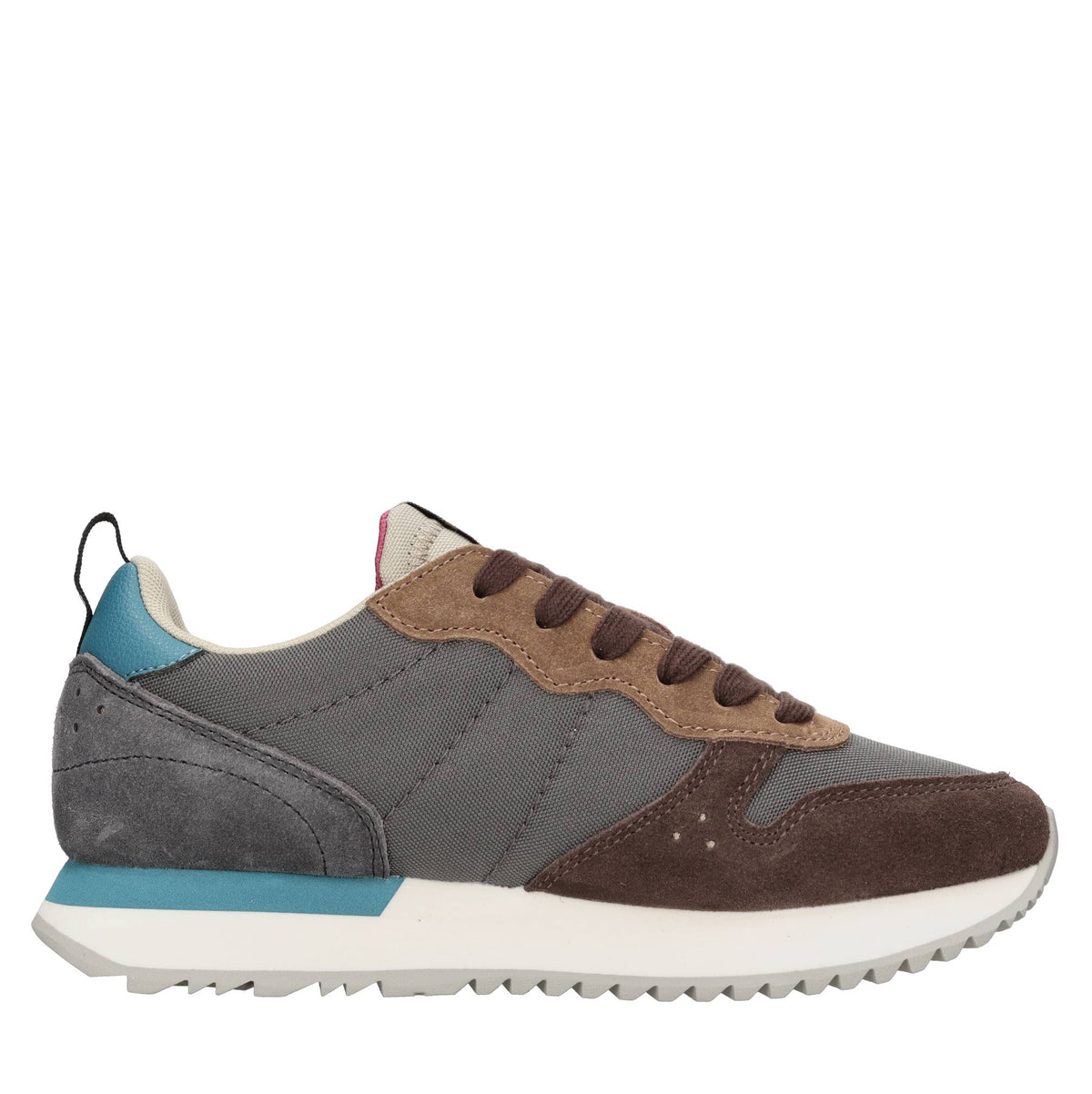 Sneakers modello Z44209 SUN68 in pelle scamosciata e tessuto traspirante 