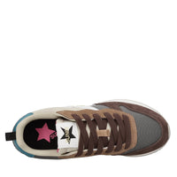 Sneakers modello Z44209 SUN68 in pelle scamosciata e tessuto traspirante 
