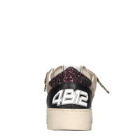 Sneakers in camoscio,pelle e glitter 
