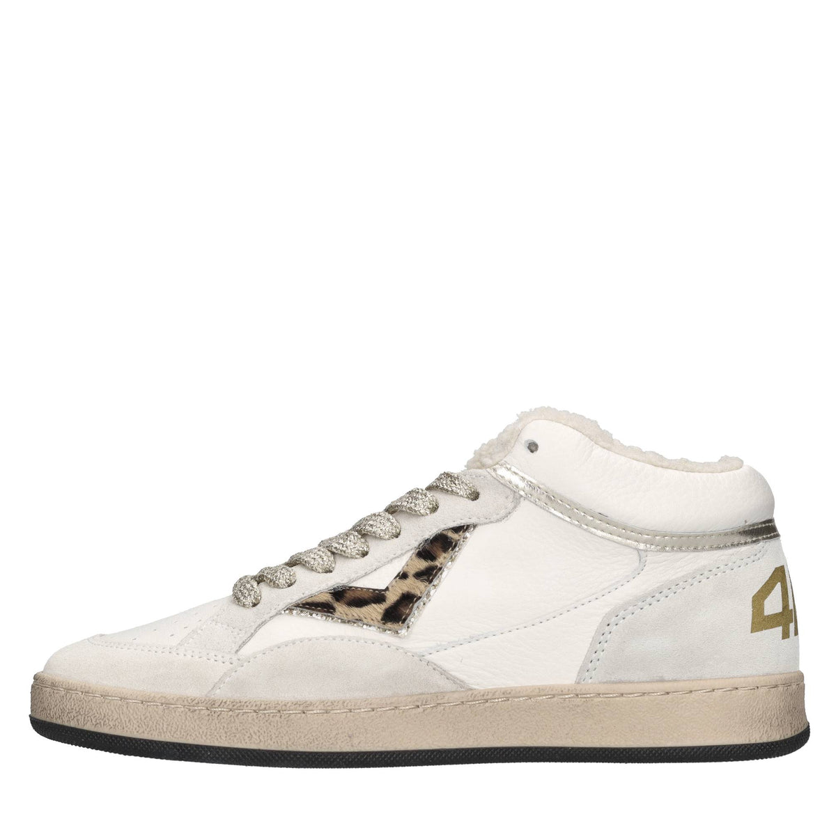 Sneakers in pelle,camoscio e cavallino 