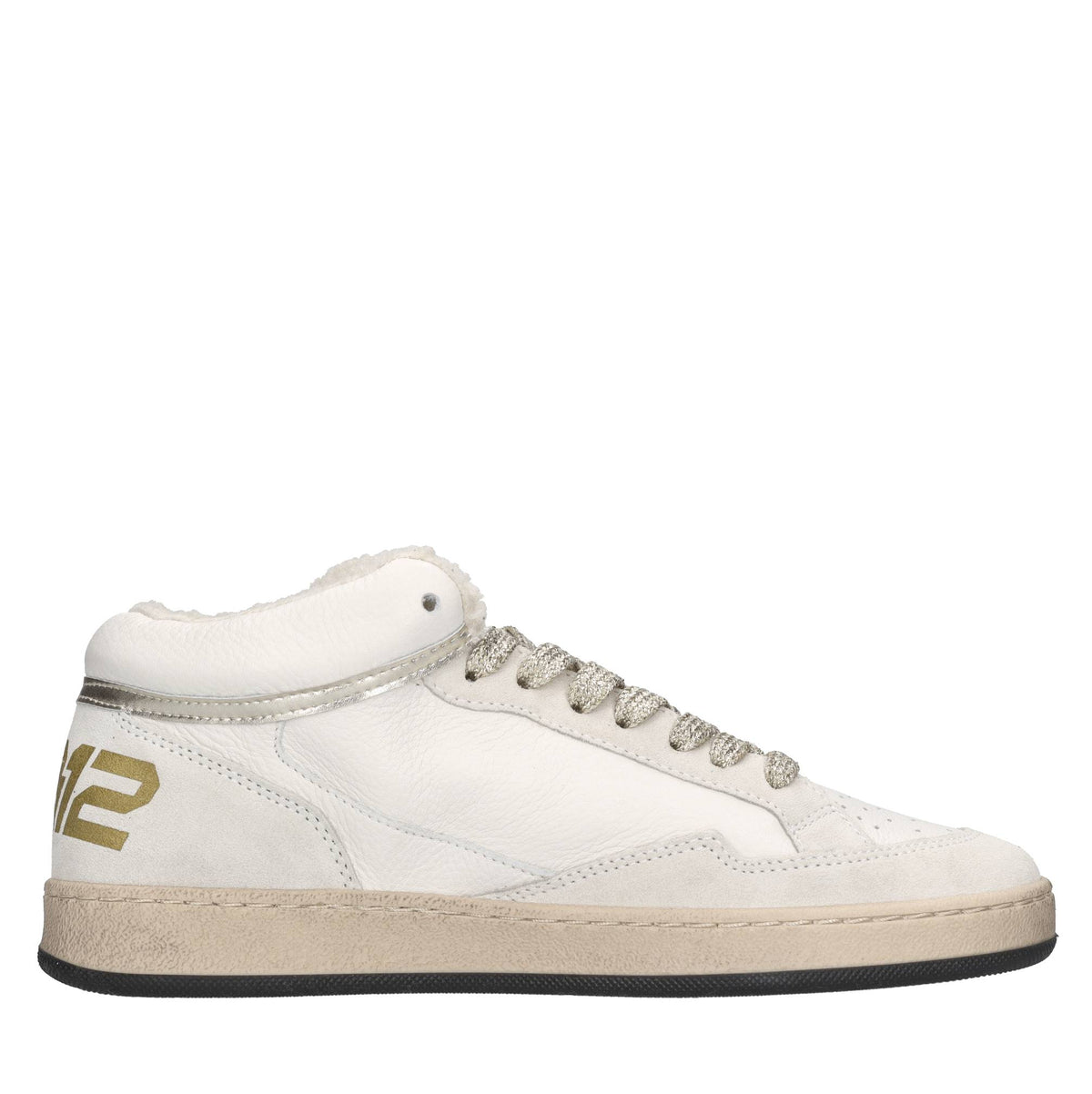 Sneakers in pelle,camoscio e cavallino 