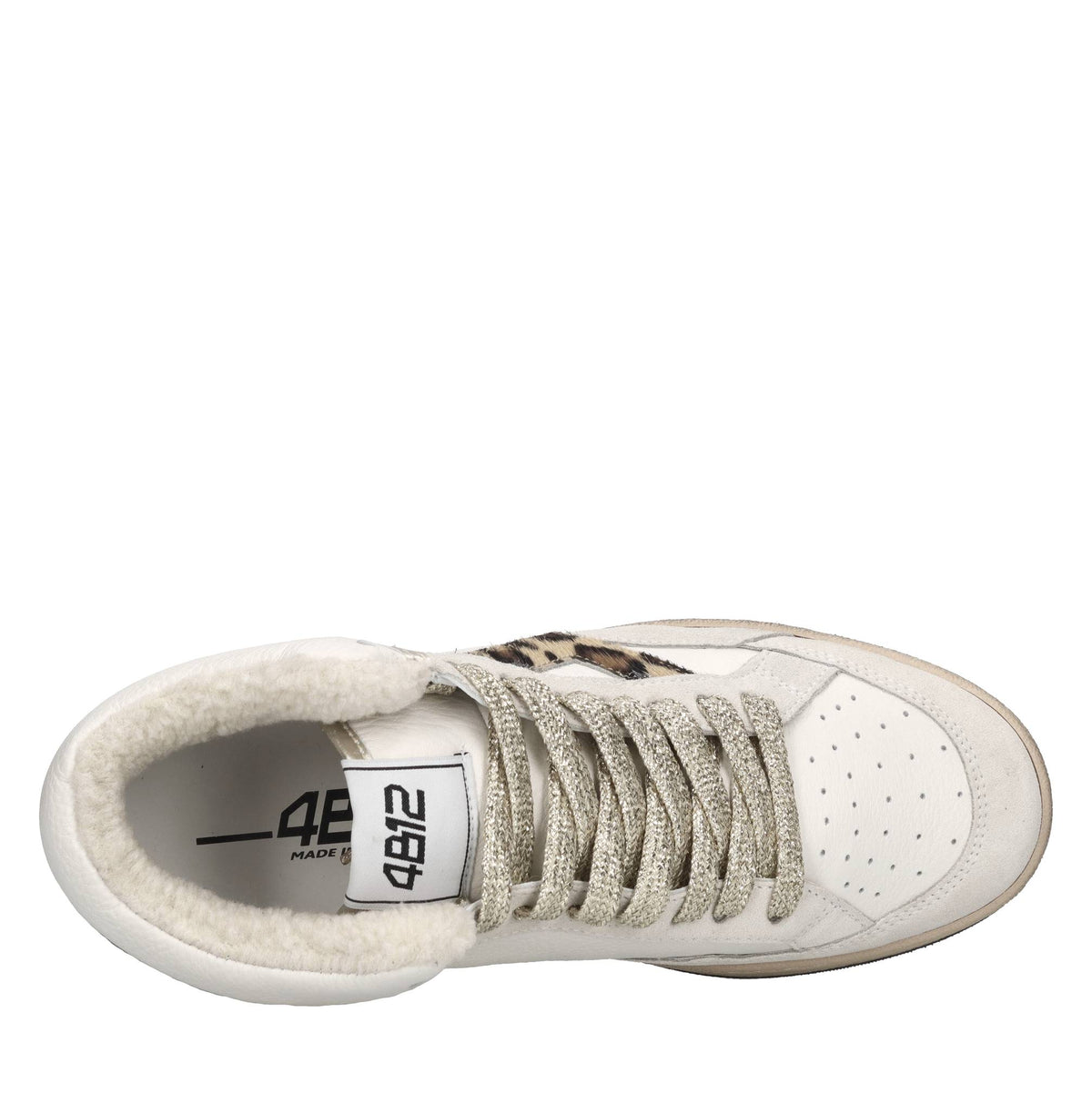 Sneakers in pelle,camoscio e cavallino 